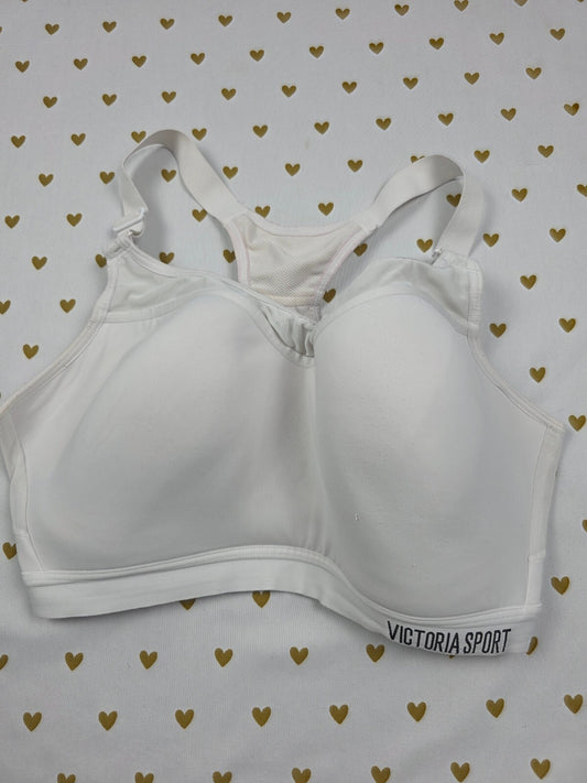 Victorias Secret White Sports Bra Exercise Active Support 34DD