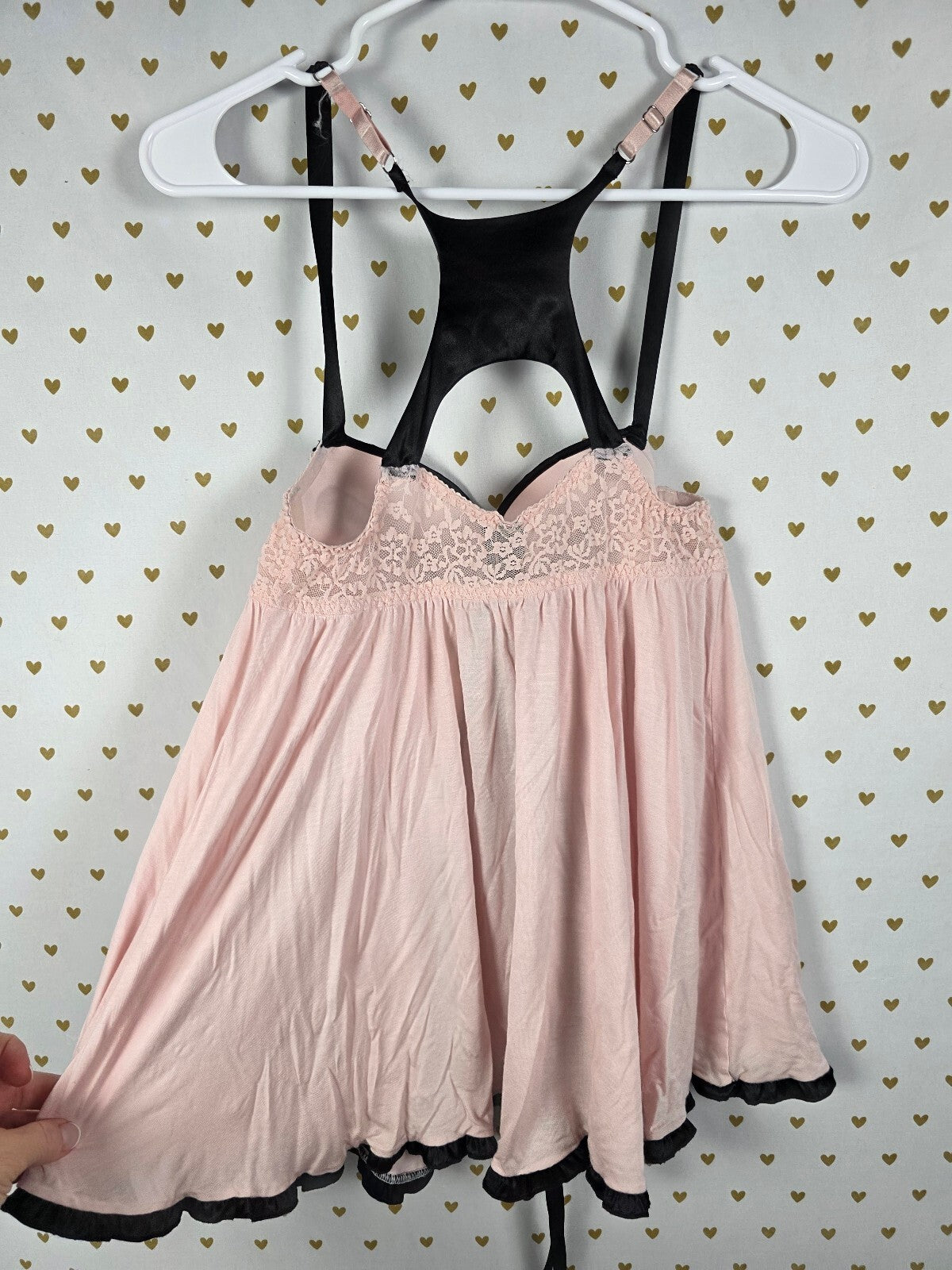 Victorias Secret Sexy Little Things 36B Front Close Push Up babydoll Nightie