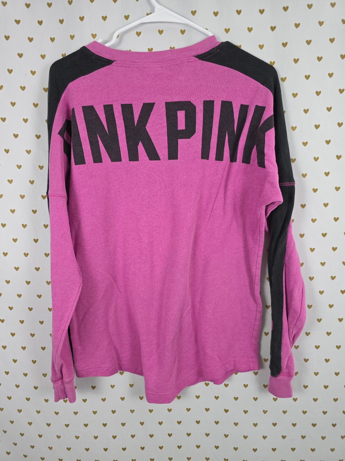 Victorias Secret PINK Oversized Purple Sweater Shirt Long Sleeve XS