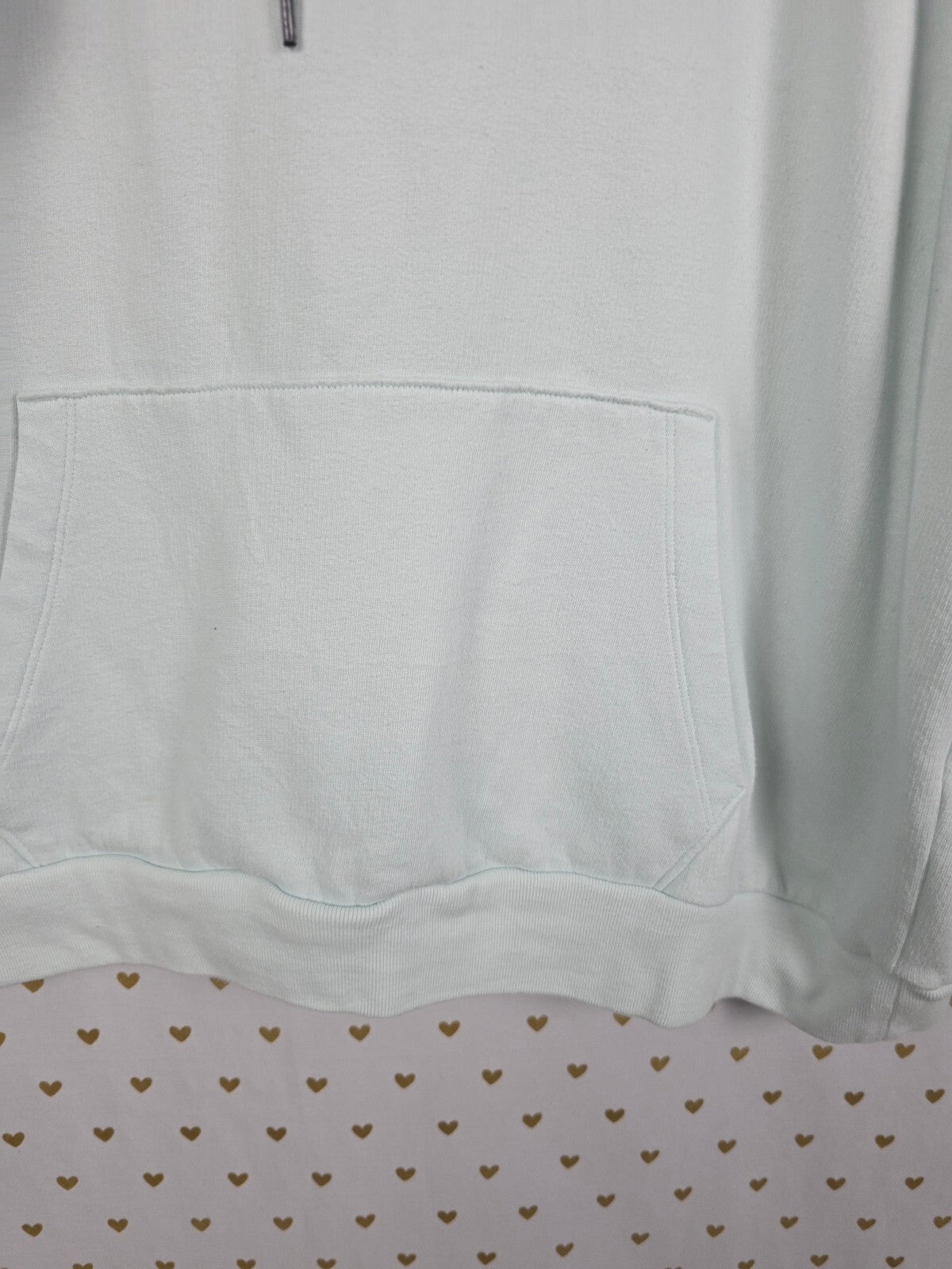 Victorias Secret Pink Mint Logo Hoodie Pullover Sweater Long Sleeve XL