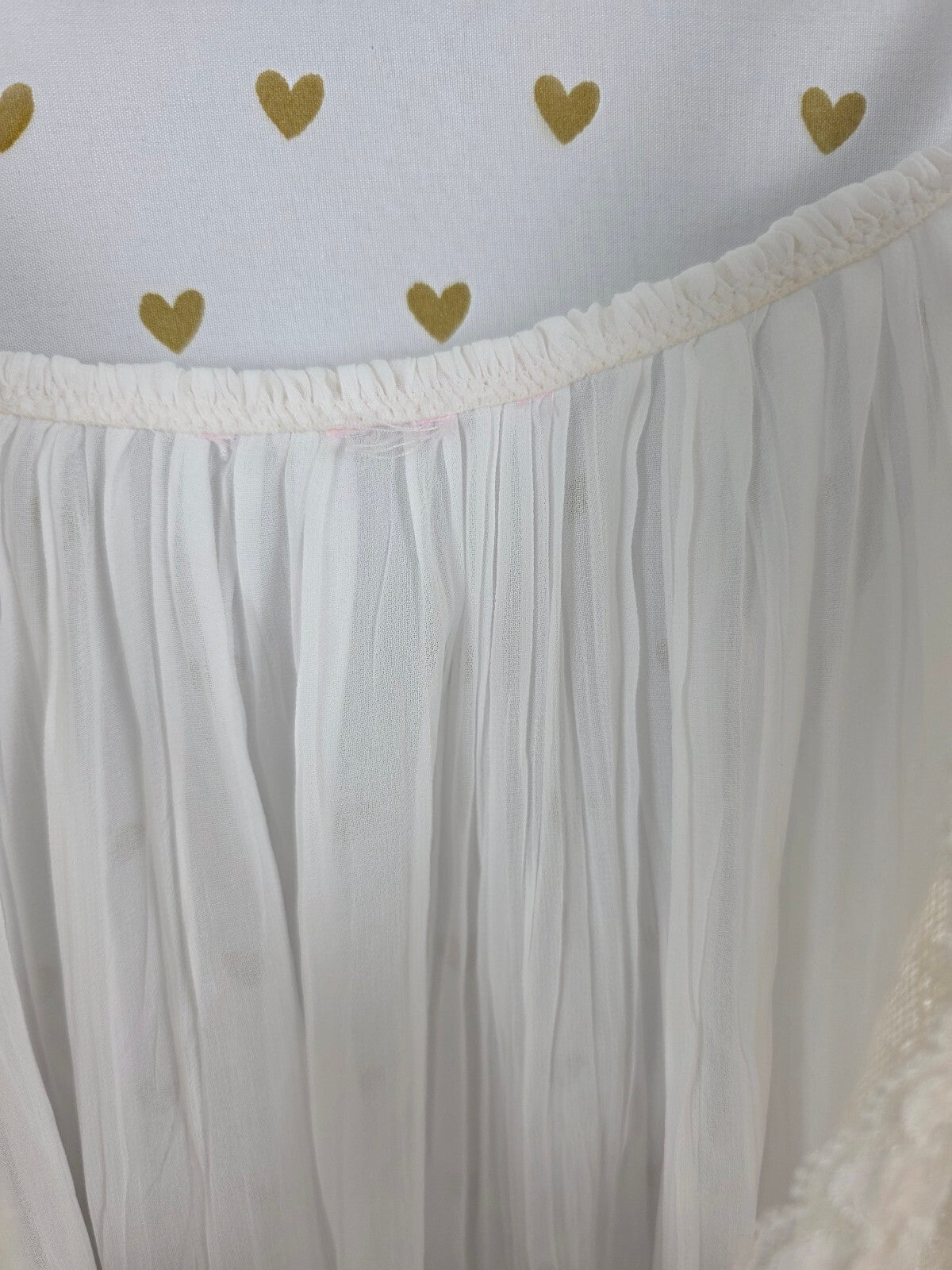 Victorias Secret White Flowy Pleated Babydoll Nightie Nightgown Slip Dress XL