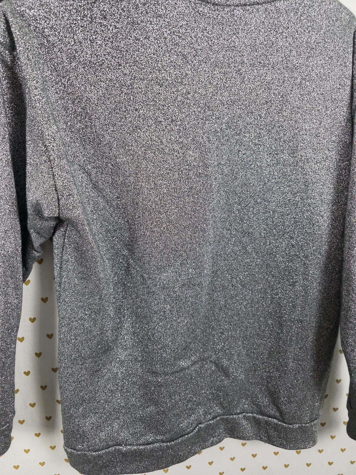 Victorias Secret Pink FLIP SEQUIN Shimmer BING Rainbow Slouchy Sweater XS OVERSZ