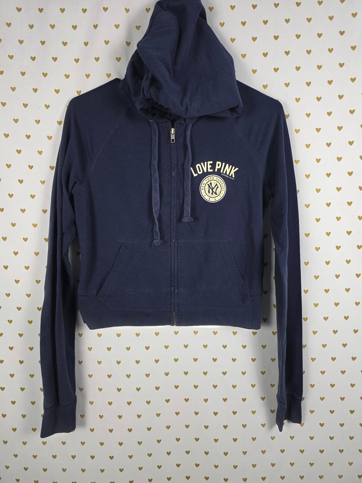 Victoria’s Secret PINK Yankees Batter Up 03 MLB Zip Hoodie Small 5th & Ocean