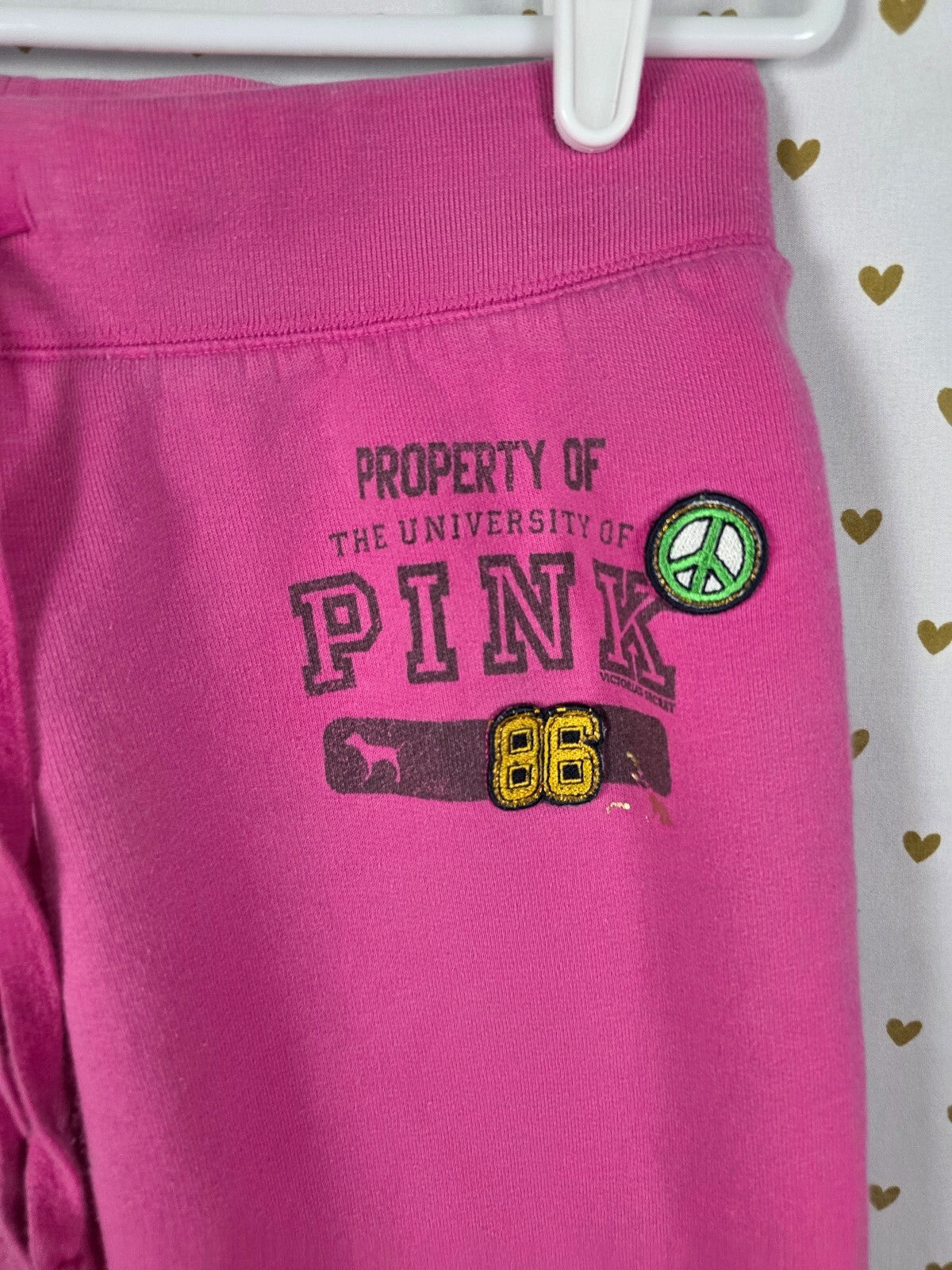 Victorias Secret PINK Vintage Logo Butt Y2k Sweatpants Sweats XS
