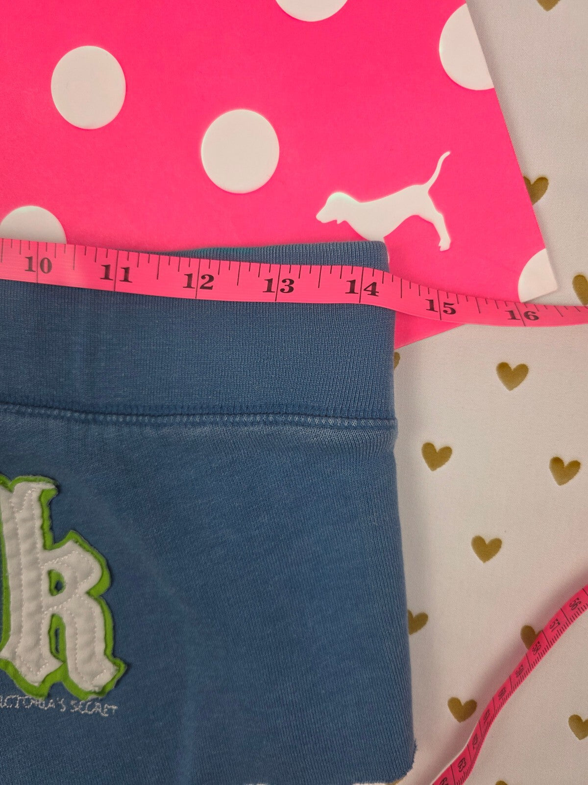 Victorias Secret Vintage Y2k TOO MUCH PINK TOO LITTLE TIME Sweat Shorts SMALL