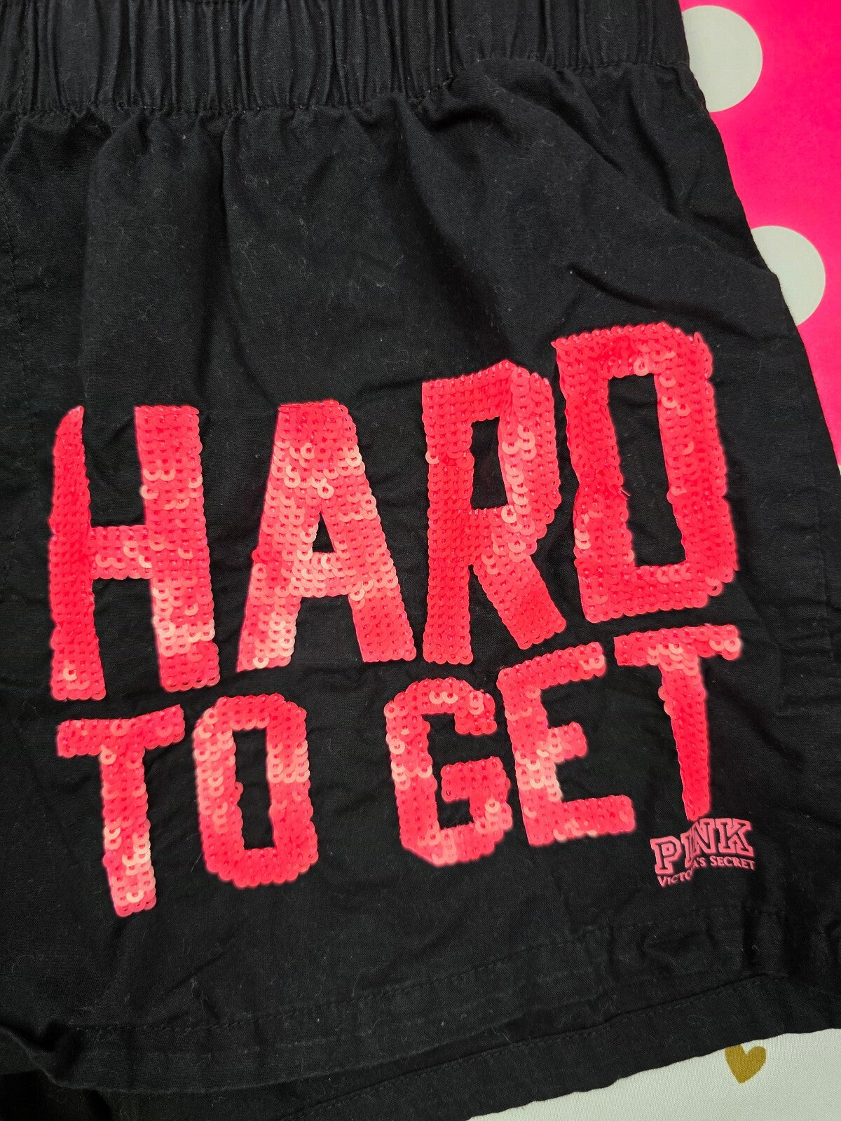 Victorias Secret PINK Bling HTF HARD TO GET Sleep Shorts Boxers Pajama Bottoms