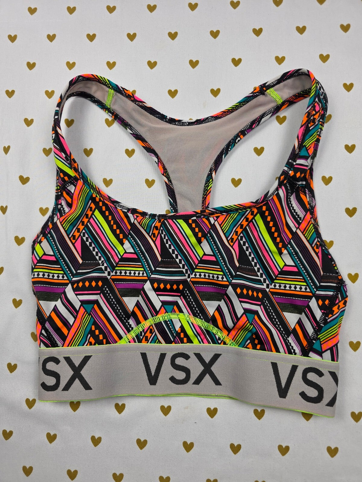 Victorias Secret VSX Neon Sports Bra XS Bralette Bra Top Tank