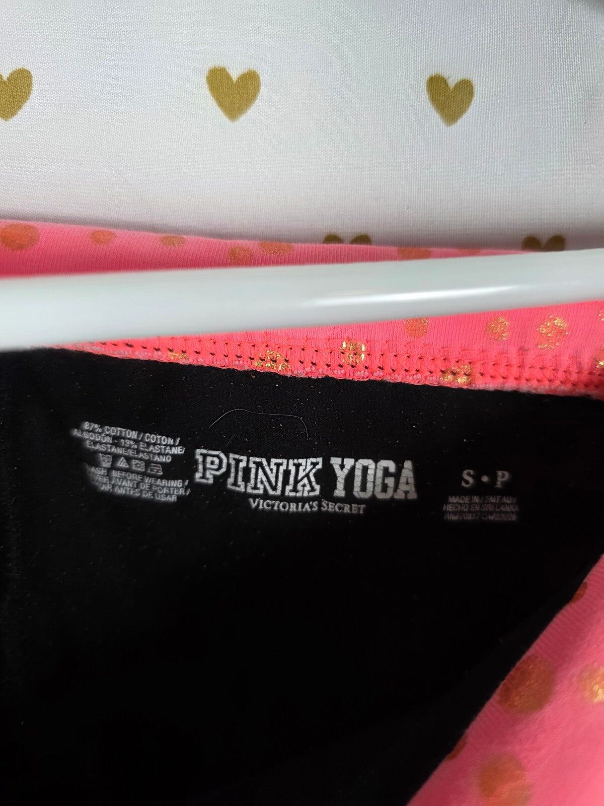 Victorias Secret PINK Vintage Y2k Bling Foldover Yoga Pants Capri Small
