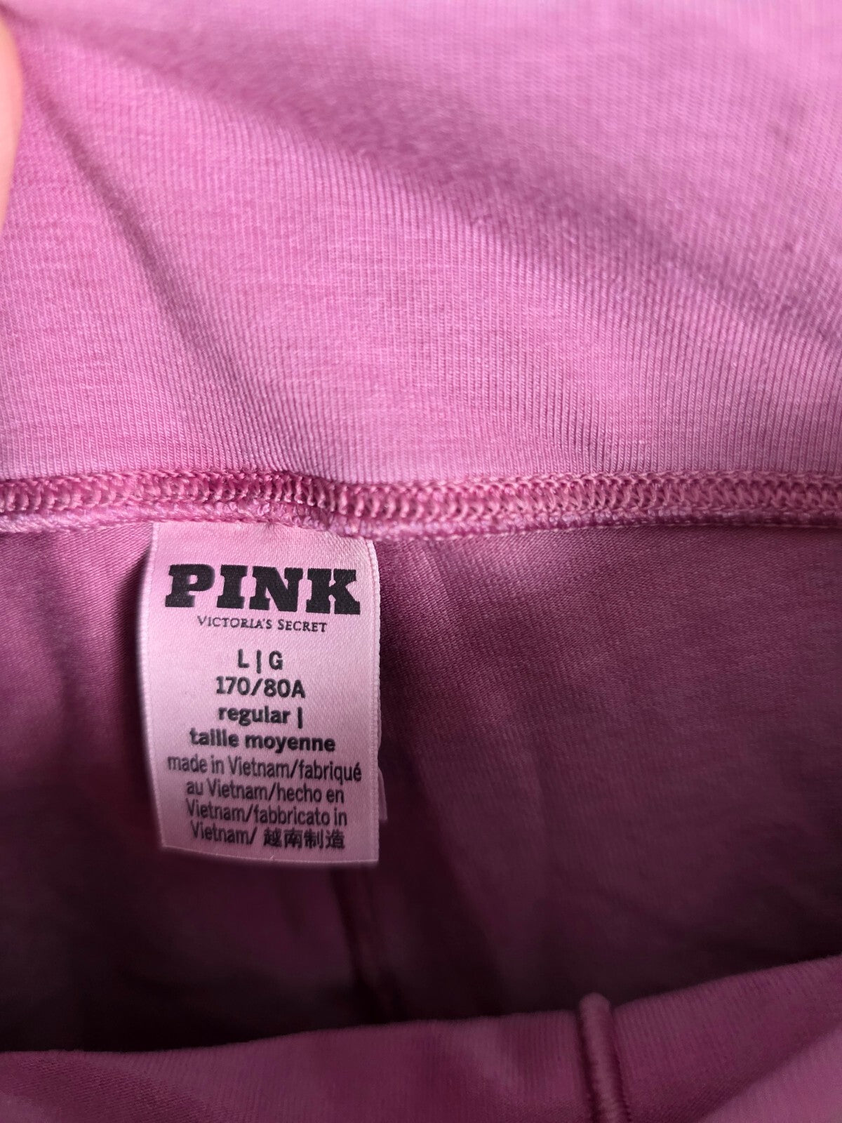 Victorias Secret PINK BLING Studded Foldover Flare Yoga pants LARGE