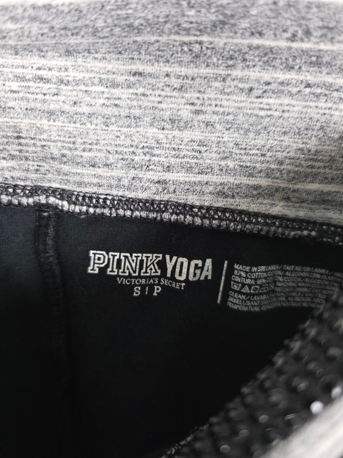 Victorias Secret PINK Vintage y2k Foldover Yoga Pants ankle Skinny Bling Small