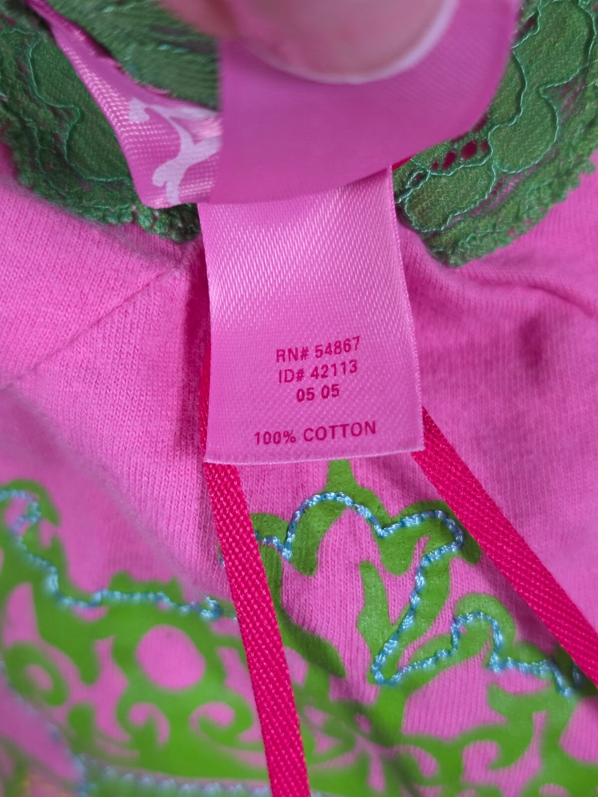 Vintage 2005 Victoria's Secret Pink M/L Lace Dog Tank Slip Dress Y2K Cotton
