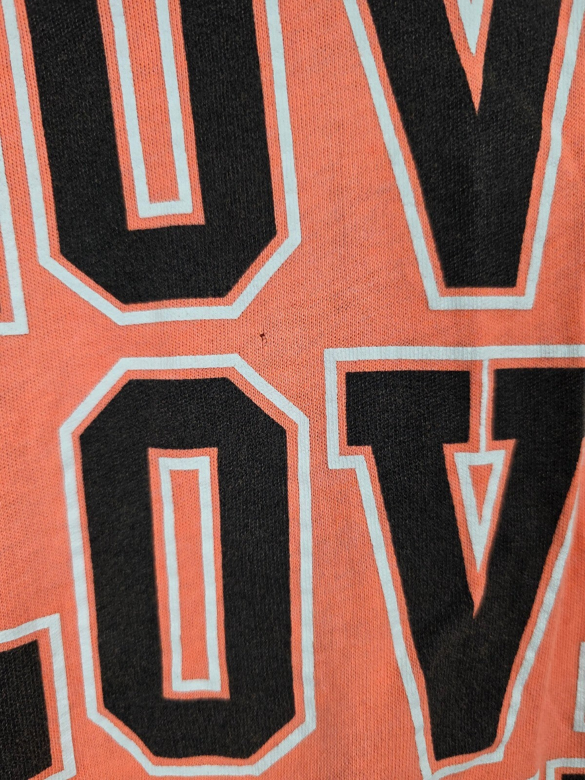Victorias Secret Pink Orange Love Full Zip Hooded Jacket Logo Small