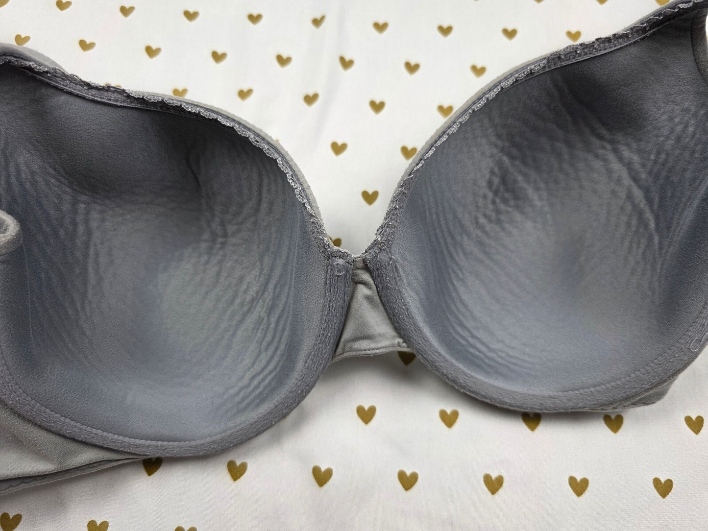 Victoria's Secret Grey Body By Victoria Lined Perfect Coverage Bra 36DD