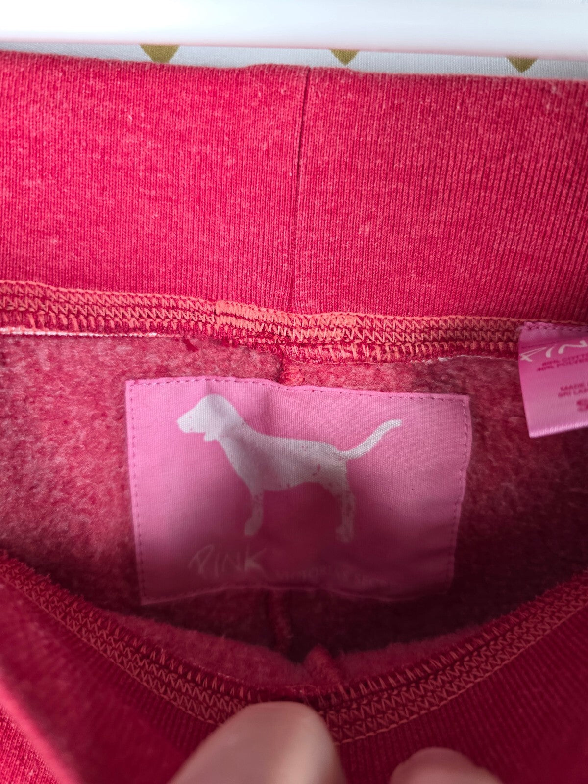 Victorias Secret PINK Vintage Y2K Love Logo Butt BLING Studded Sweats Sweatpants