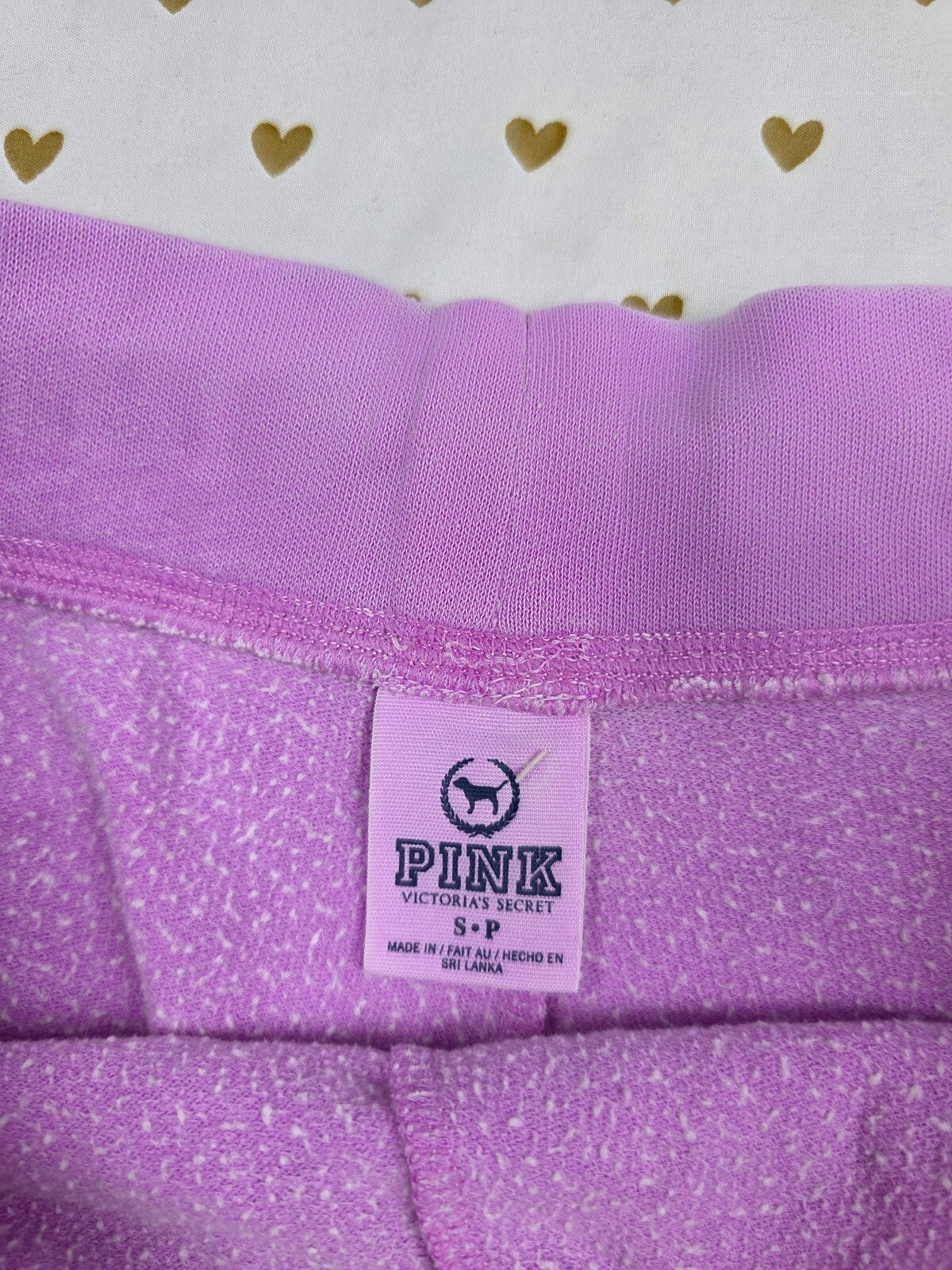 Victorias Secret PINK Vintage Y2k Logo purple sweat shorts Small