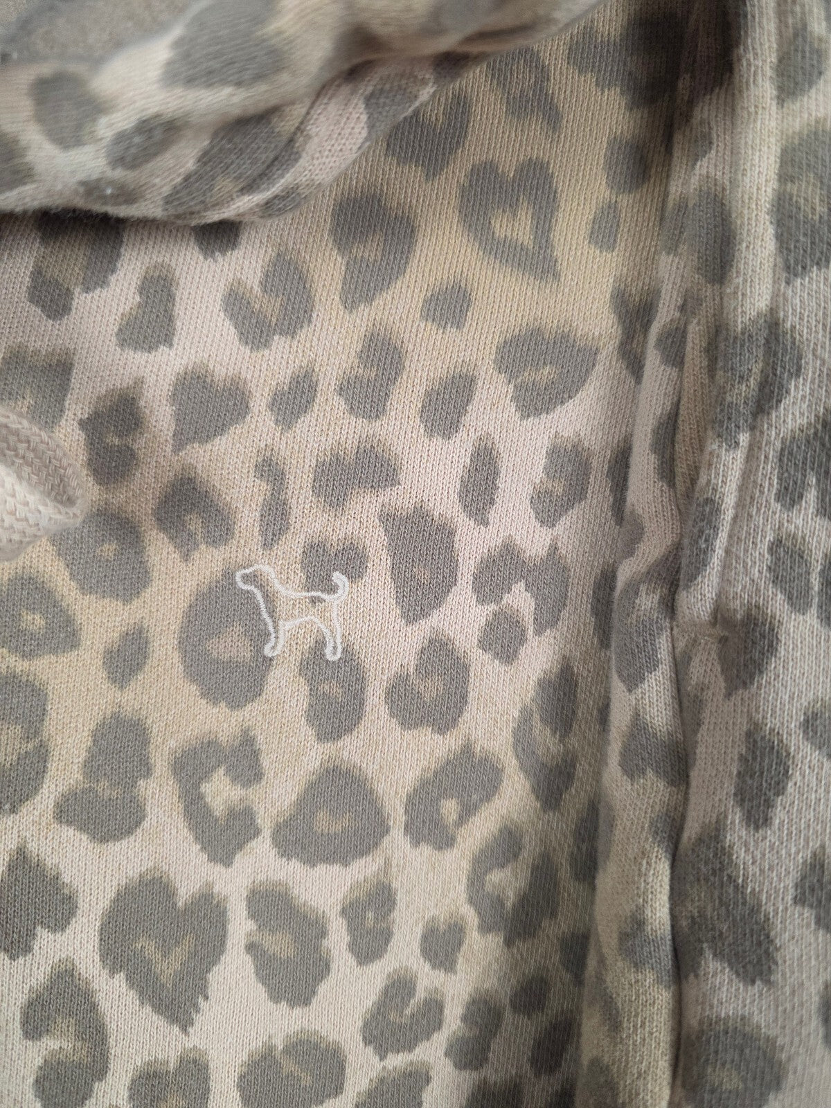 Victoria’s Secret PINK Leopard Cheetah Hoodie Shorts Set Large L Y2K