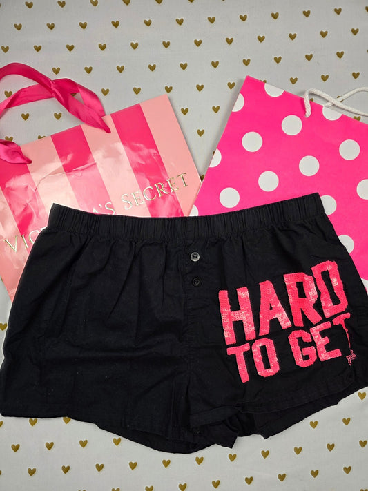 Victorias Secret PINK Bling HTF HARD TO GET Sleep Shorts Boxers Pajama Bottoms