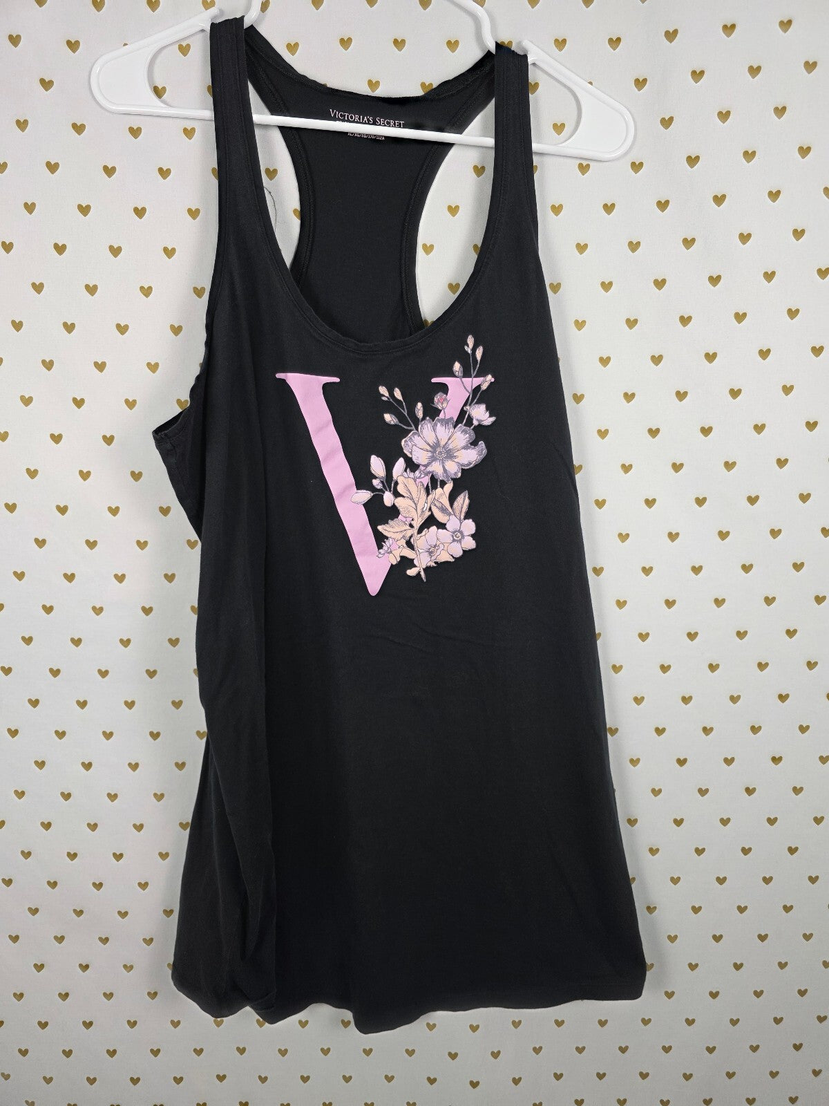 Victorias Secret Logo Tank Top Nightgown Sleep Dress Nightie PJ XL Pajama