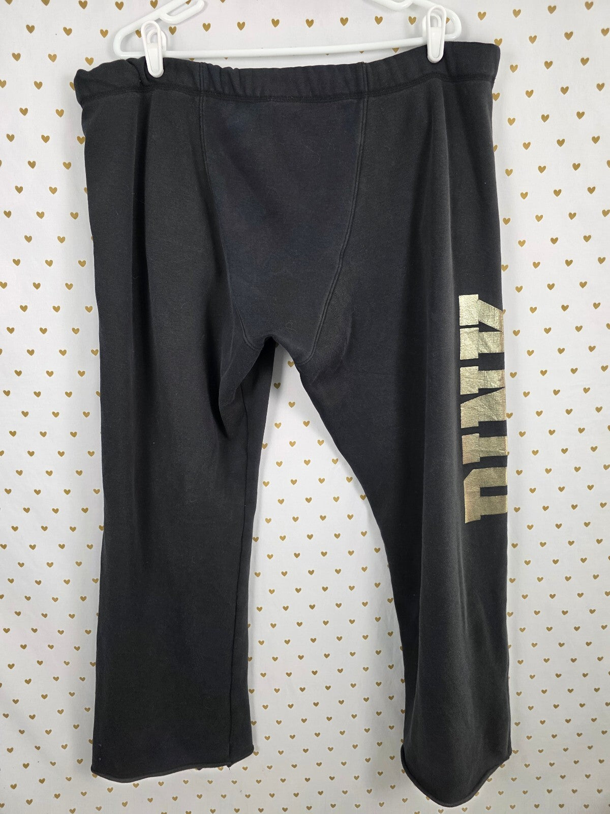 Victorias Secret PINK Thick Warm Boyfriend Sweats Flare Diaper Butt Large