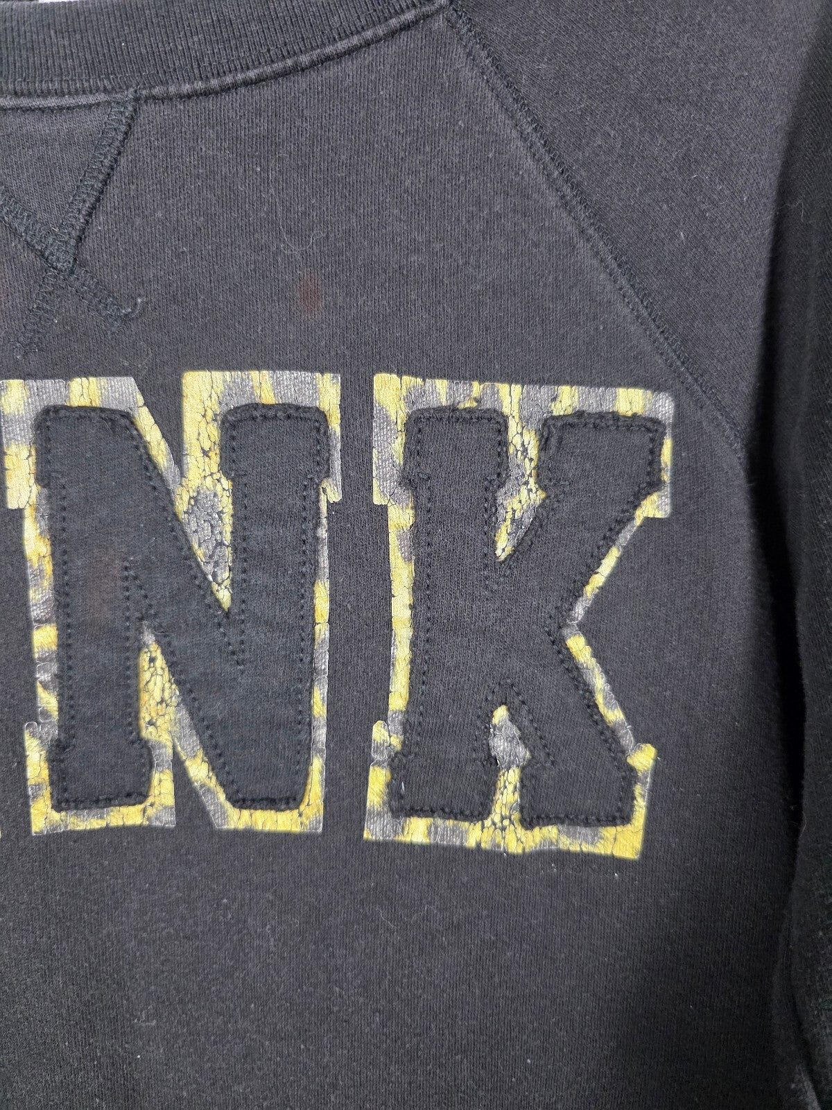 Victorias Secret Pink Cheetah Leopard VINTAGE y2k Sweater Shirt Logo  Small