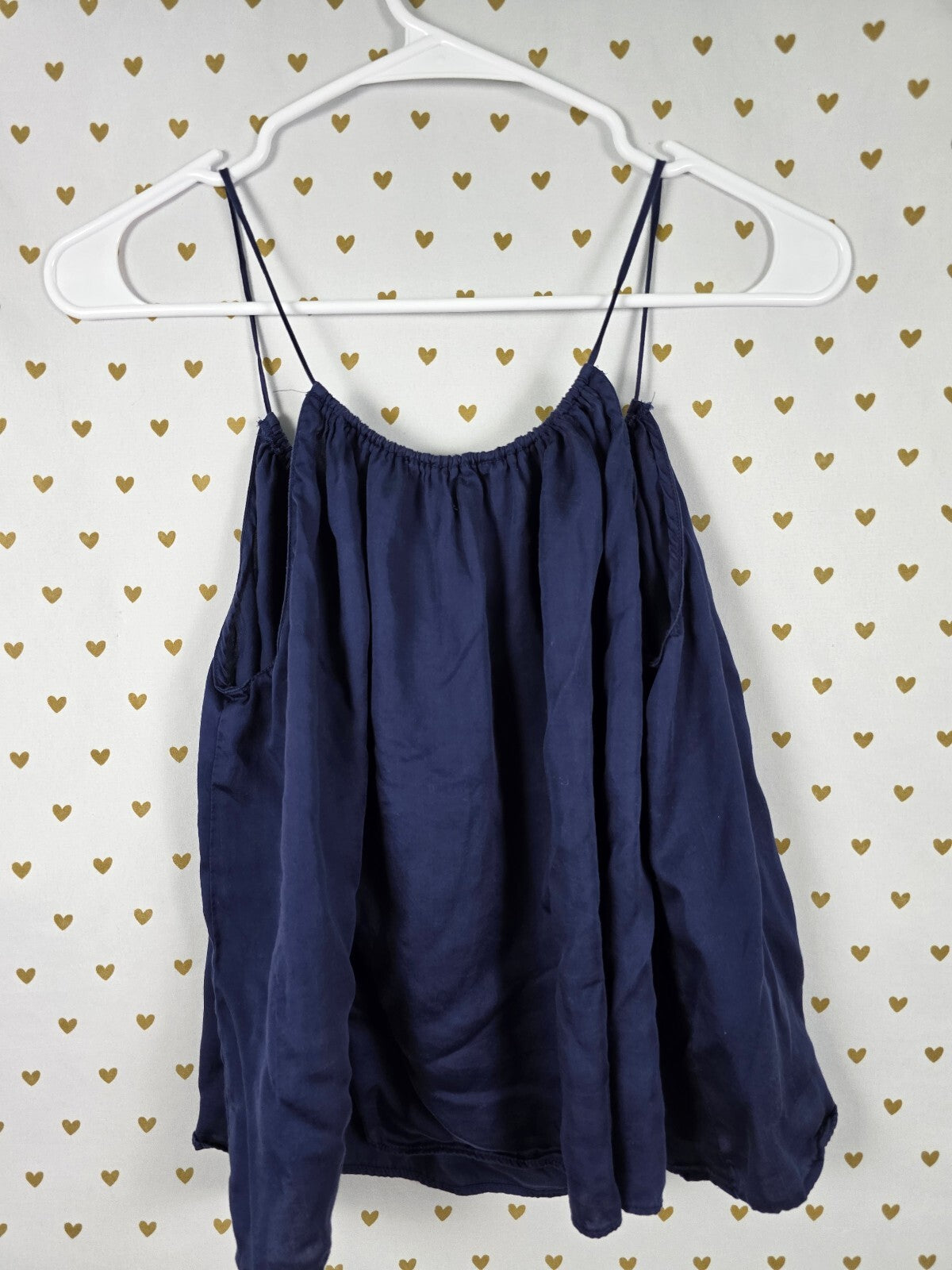 Victorias Secret PINK Blue Lyocell 2XL XXL babydoll Tank Top Flowy