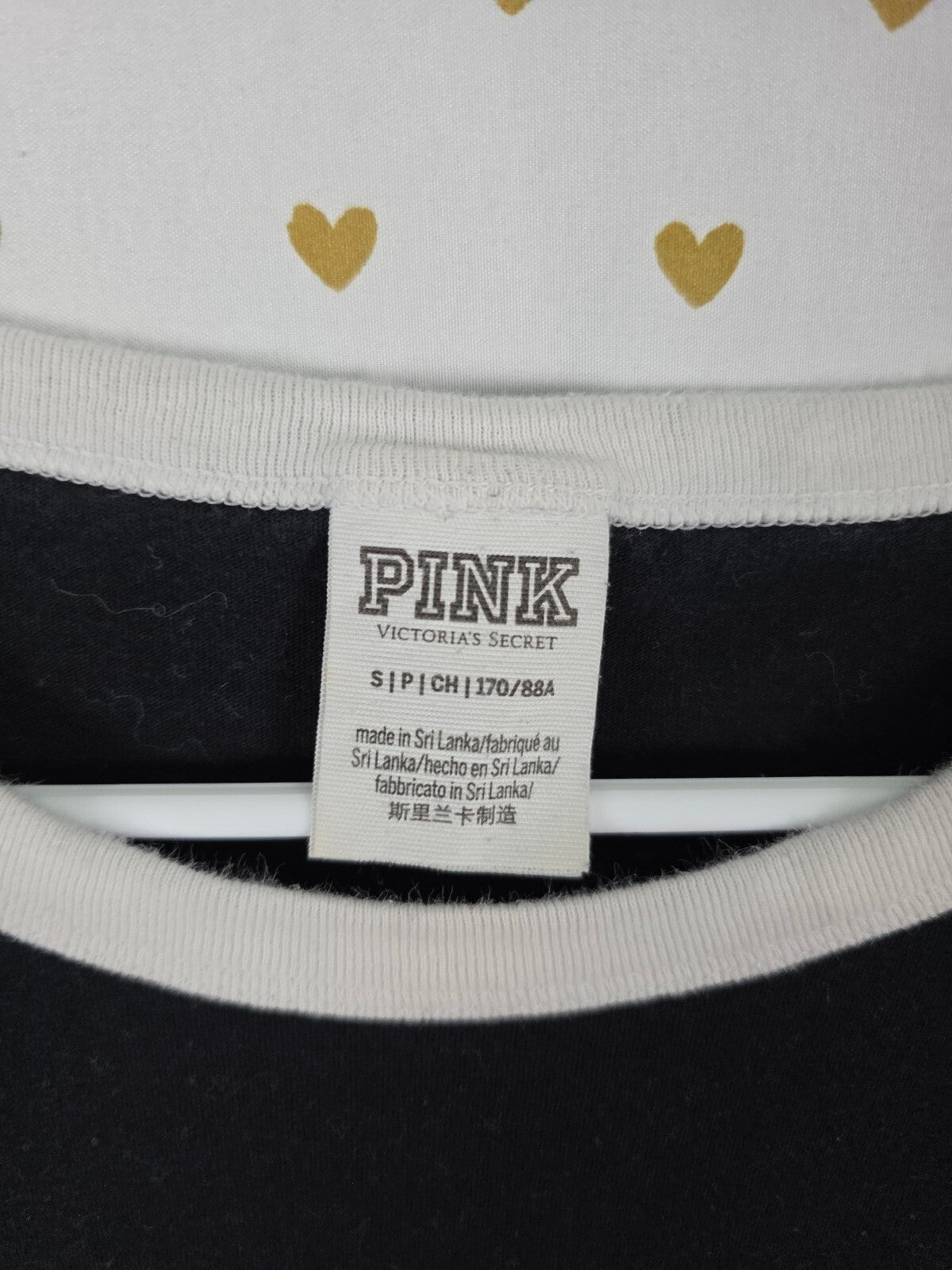 Victorias Secret PINK Studded Ringer Tee shirt Small