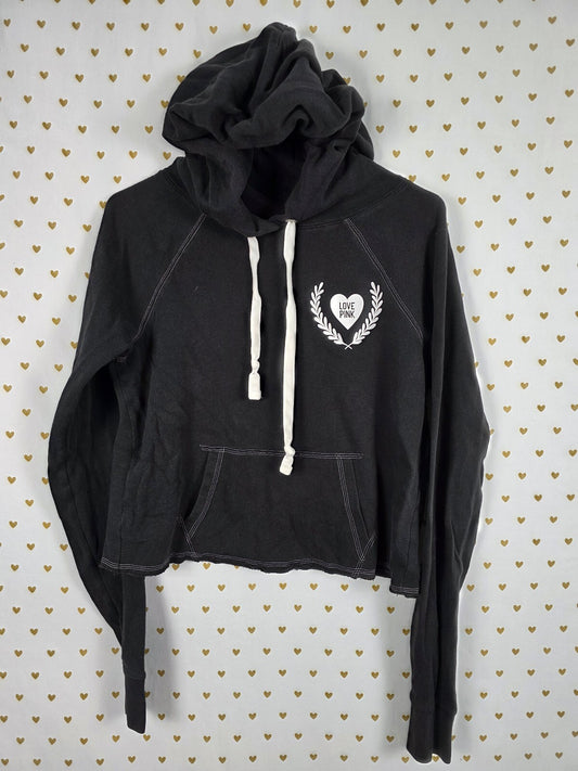 Victorias Secret Pink Vintage Logo LOVE Pullover Sweater hoodie Shirt SMALL