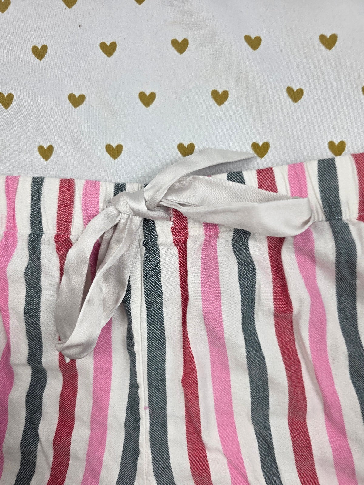 Victorias Secret Striped Cotton Medium Sleep Shorts Boxers Pajama Bottoms