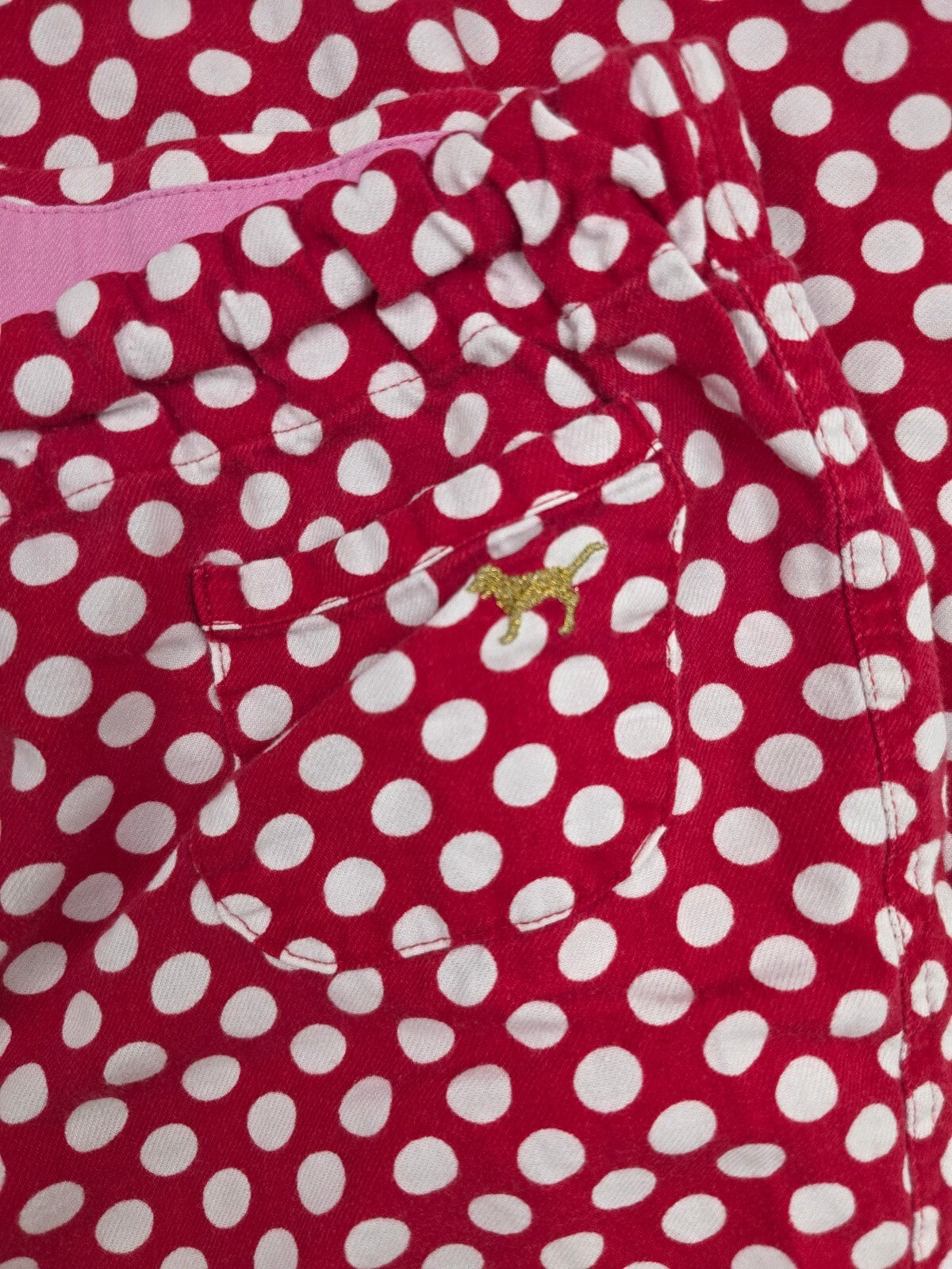 Victorias Secret Pink Red Polka Dot Logo Butt XS  Sleep Pants Pajama PJ Bottoms