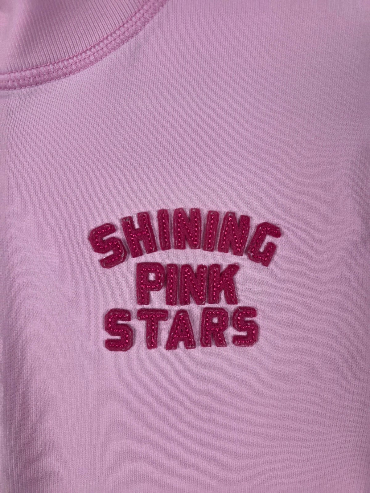 Vintage Victoria's Secret PINK 2005 Zip Jacket L Shining Pink Stars Y2K