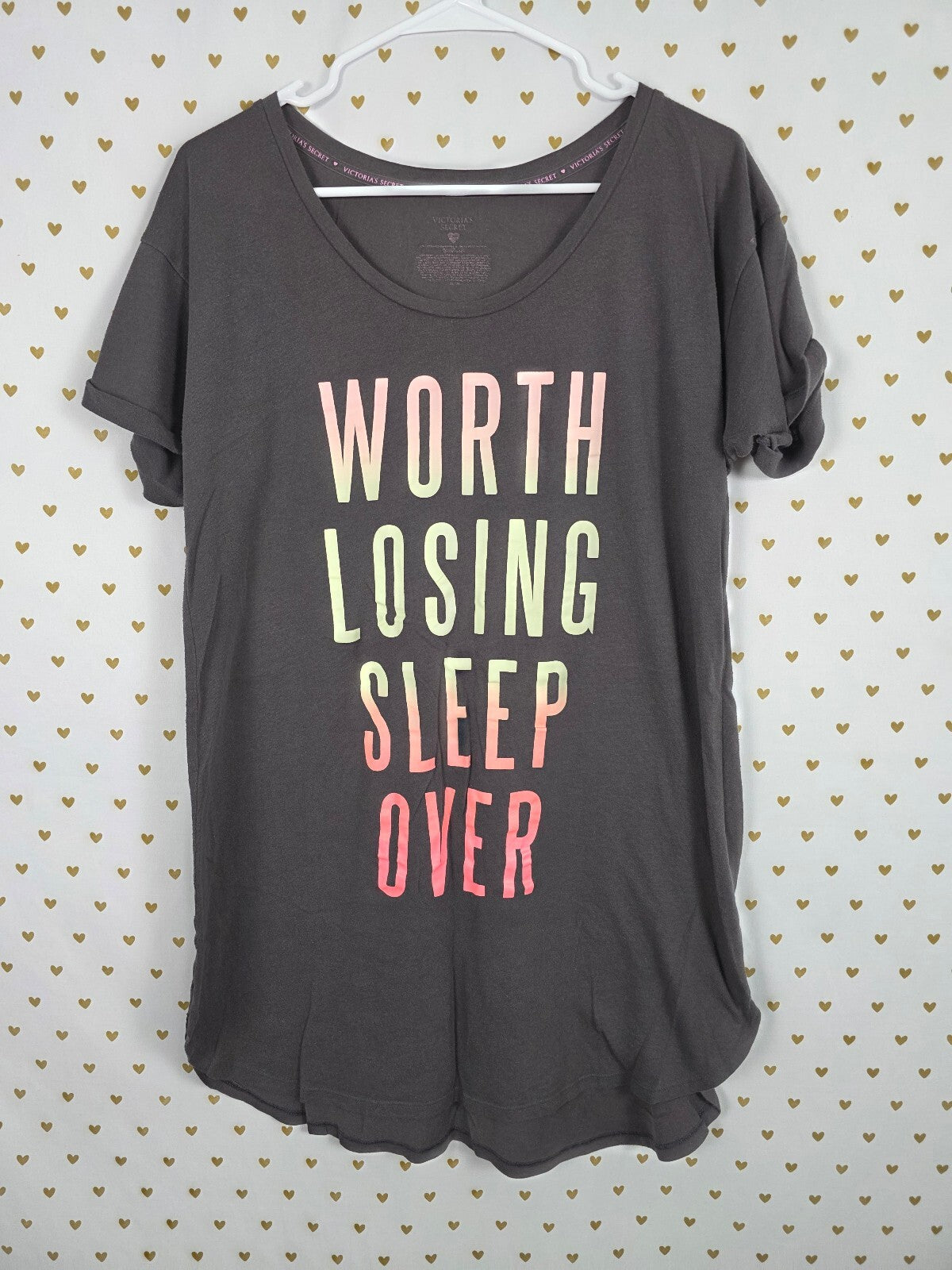Victorias Secret WORTH LOSING SLEEP OVER Nightgown Sleep Shirt Dress MEDIUM