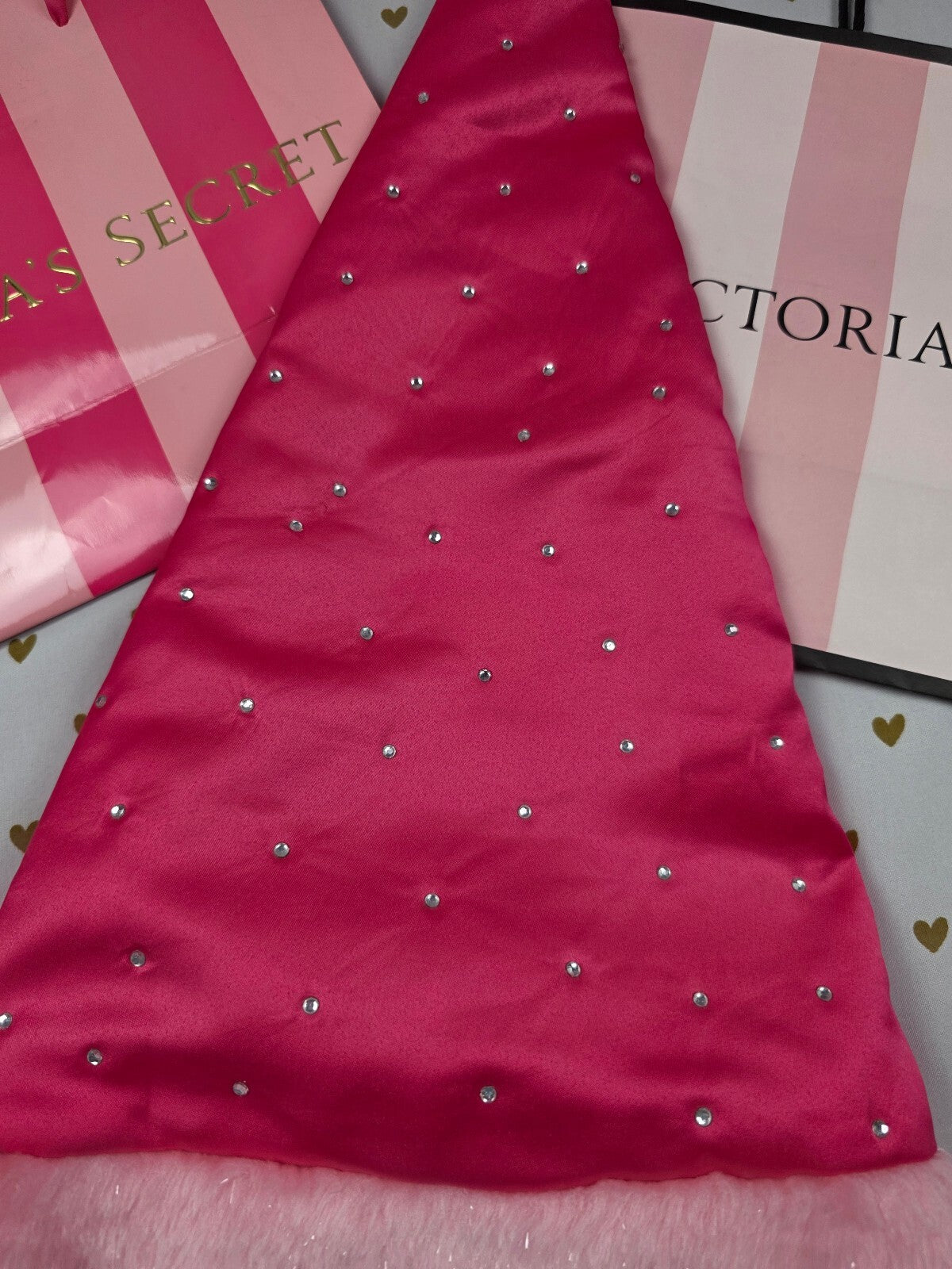 Vintage 2007 Victoria's Secret Sexy Little Things Santa Baby BLING Hat