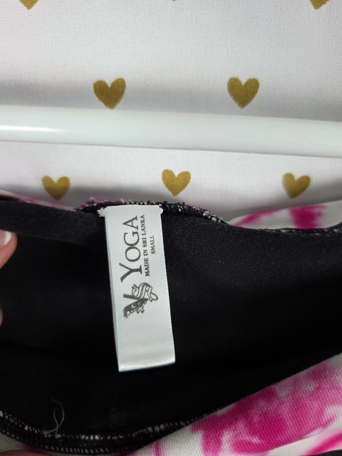 Victorias Secret PINK Tye Dye Foldover Yoga Pants Capri Small