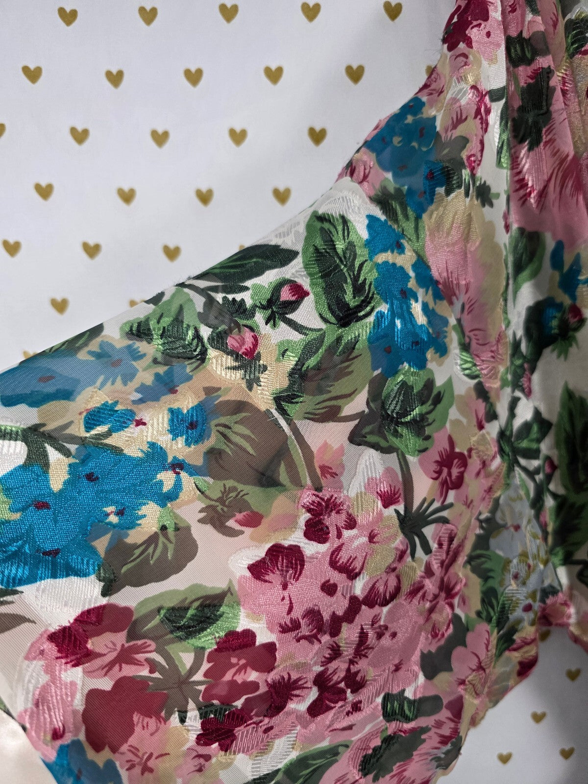 Vintage Victoria's Secret Floral Jacquard Teddy Bodysuit & Matching Robe Set