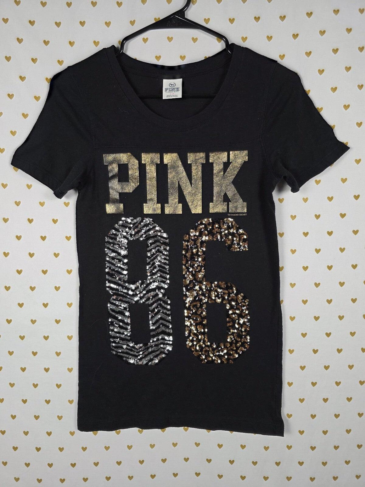 Victorias Secret PINK Animal Print BLING Zebra Leopard 86 Vintage Y2k SMALL