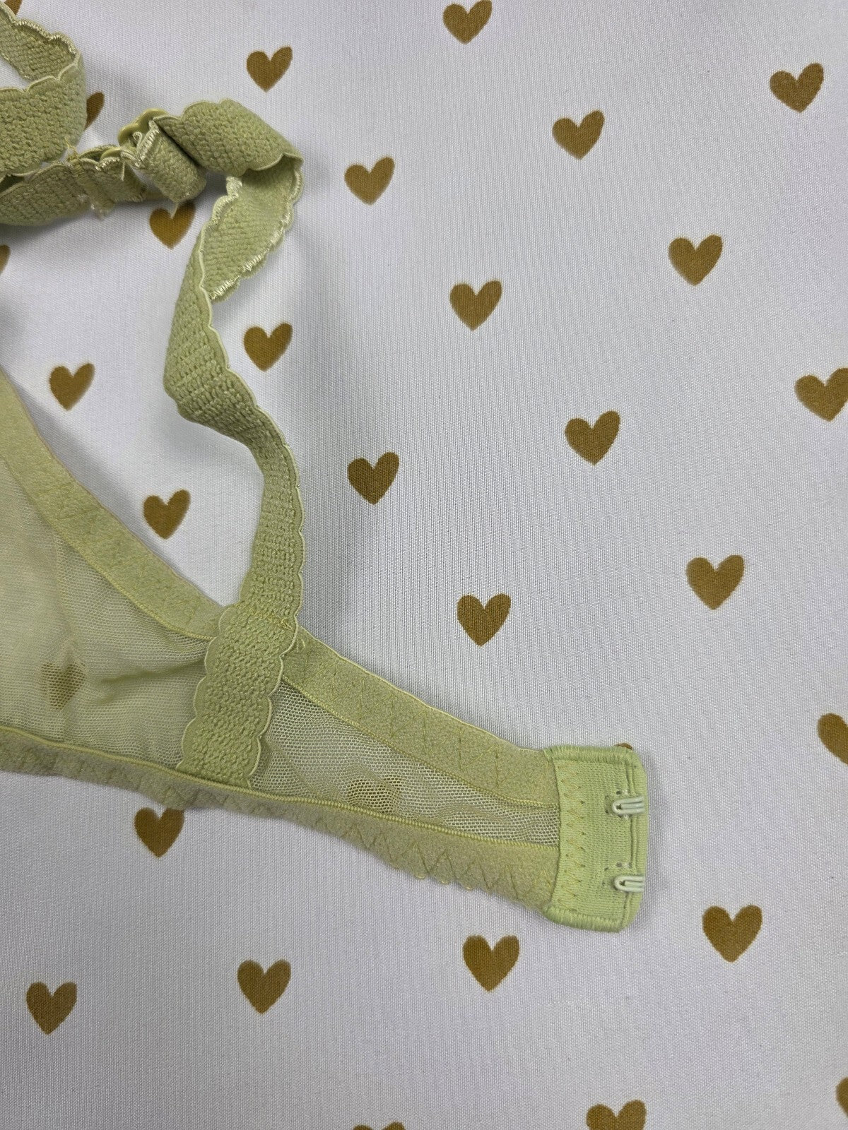 Victorias Secret Vintage sheer 38C Green Blue Bra