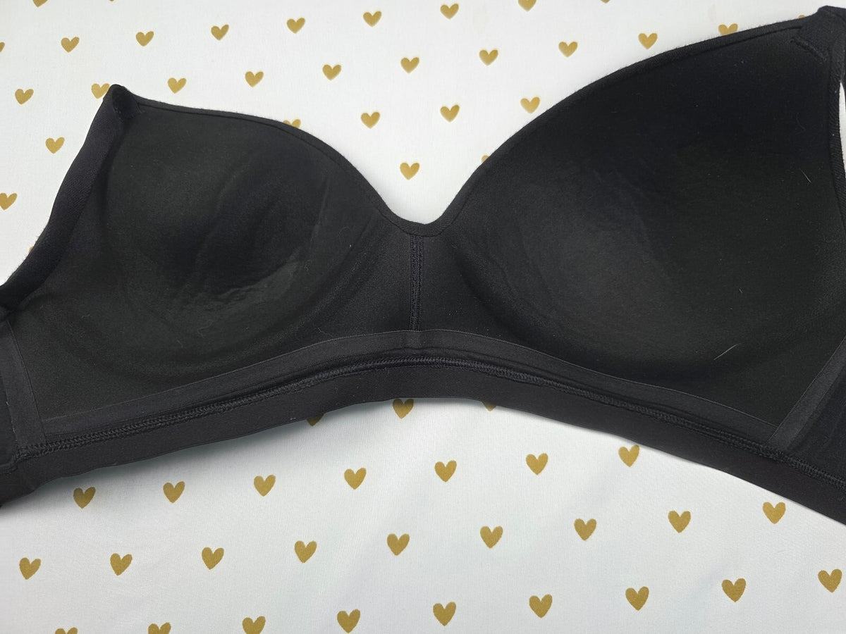 Victorias Secret Black T shirt Lightly Lined Wireless No Wire Bra 36C
