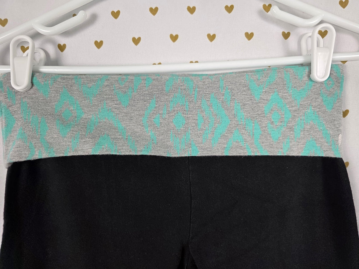 Victorias Secret Neon Foldover Yoga pants Y2k Vintage ANGELS Wings Small