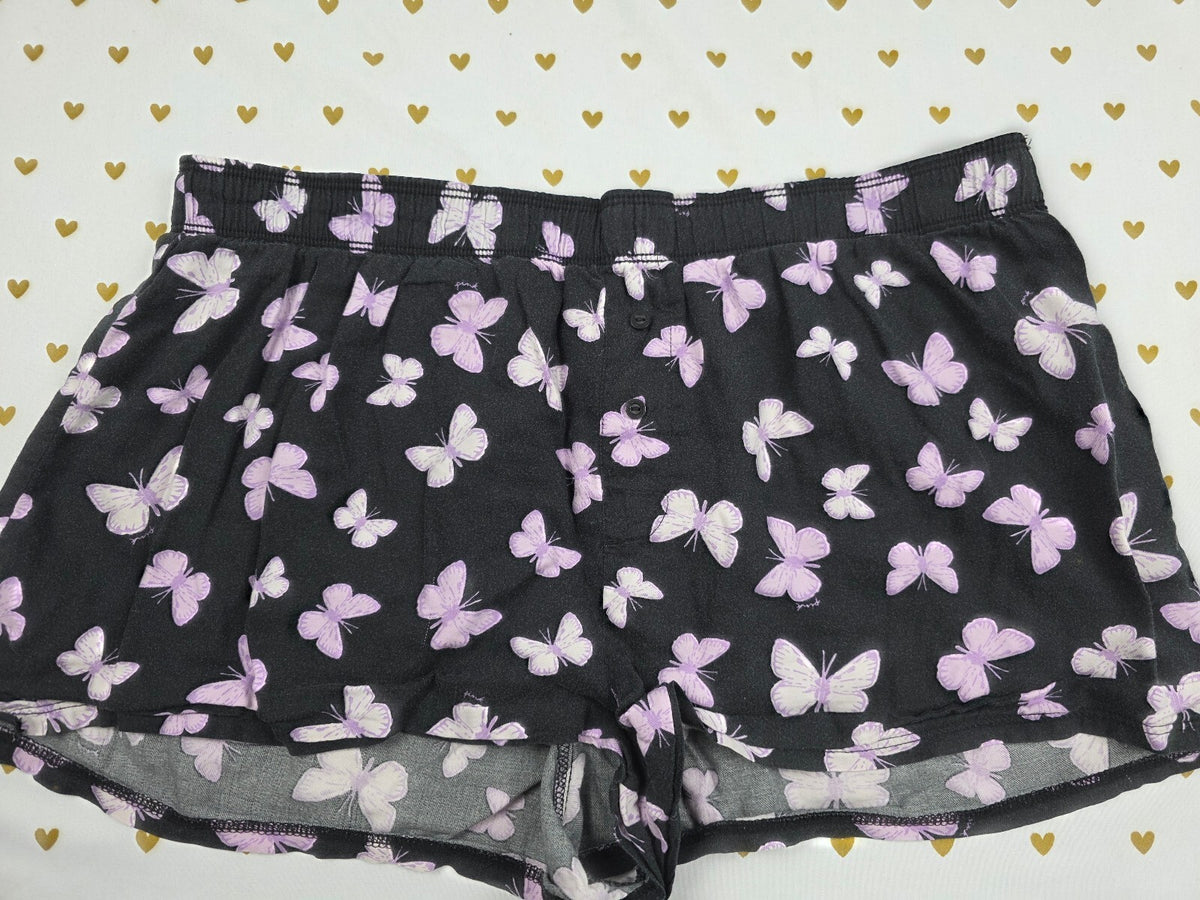 Victorias Secret PINK Butterflies Medium Sleep Shorts Boxers Pajama Bottoms
