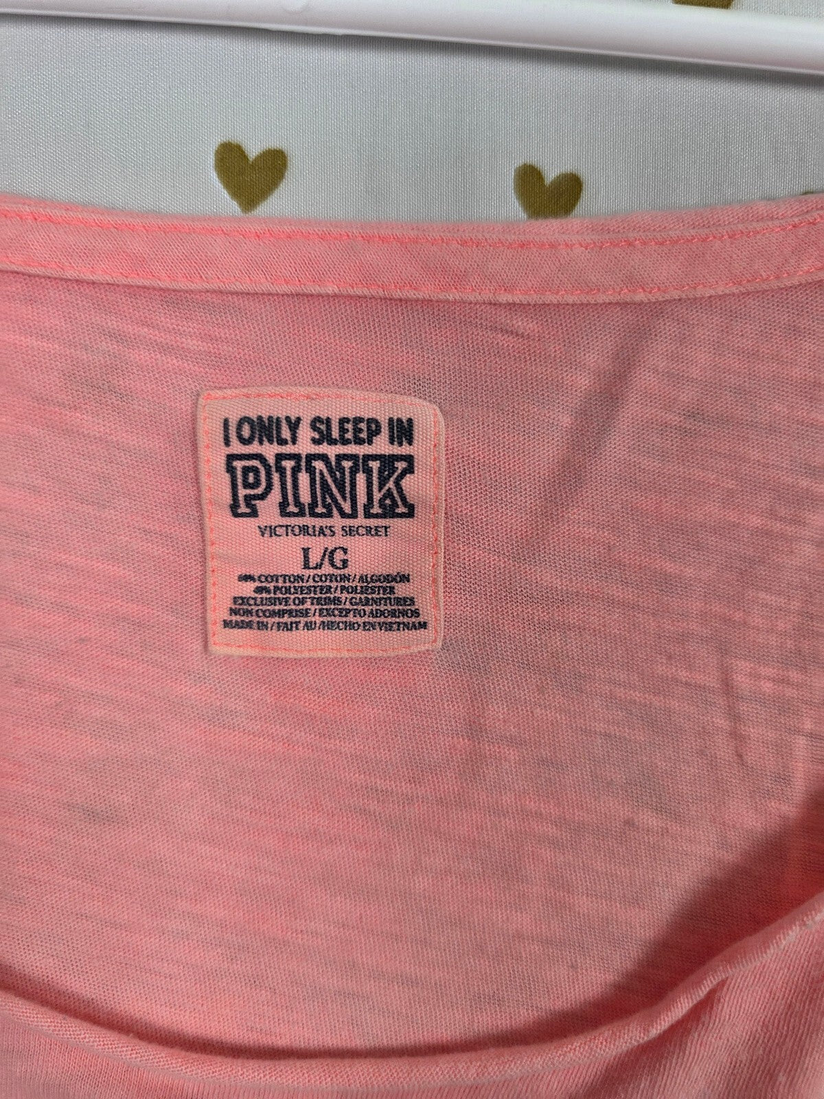 Victorias Secret Pink Vintage Get Ready For This Nightgown Sleep Shirt Dress L