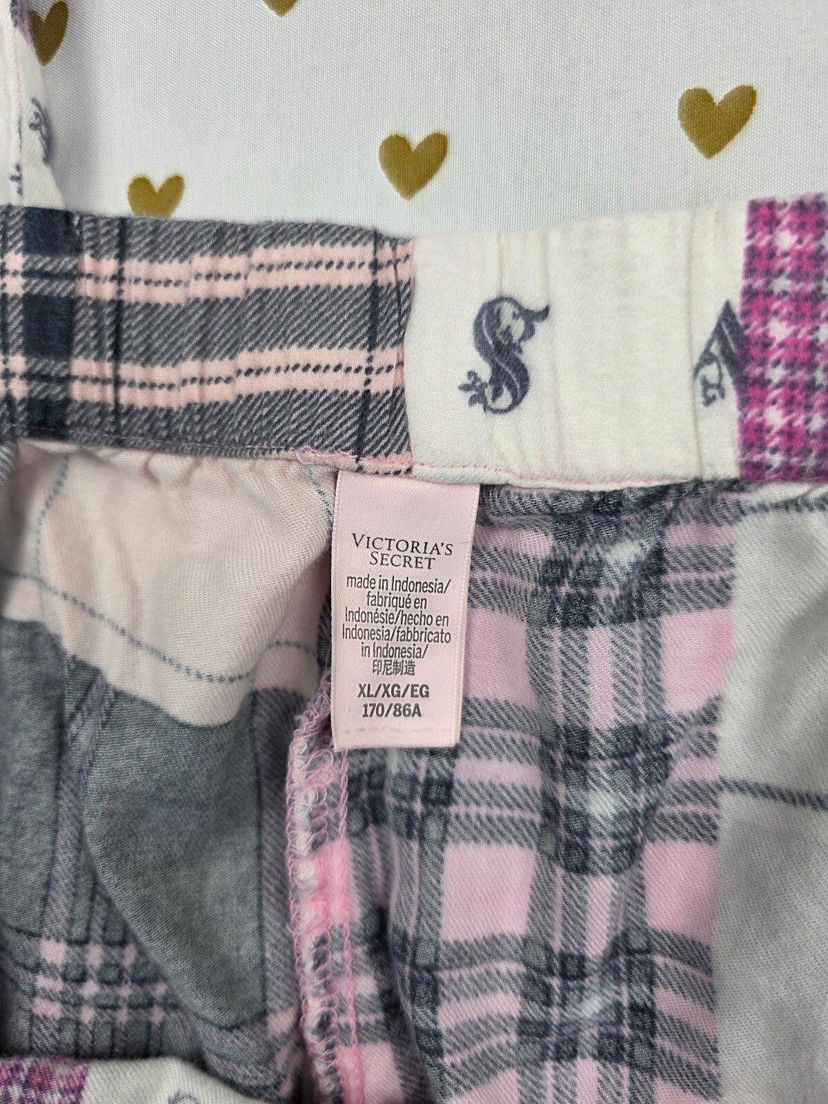 Victorias Secret Patchwork XL Sleep Pants Pajama PJ Bottoms