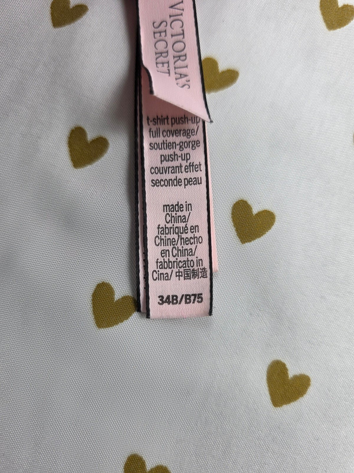 Victorias Secret PInk T shirt Push Up Full Coverage Bra 34B