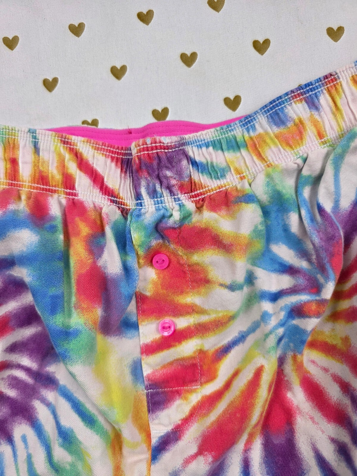 Victorias Secret PINK Tye Dye Small Sleep Shorts Boxers Pajama Bottoms