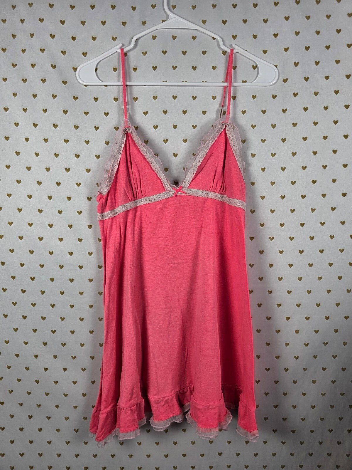 Victorias Secret Super soft Neon Nightie Slip Dress Lingerie Sleep LARGE
