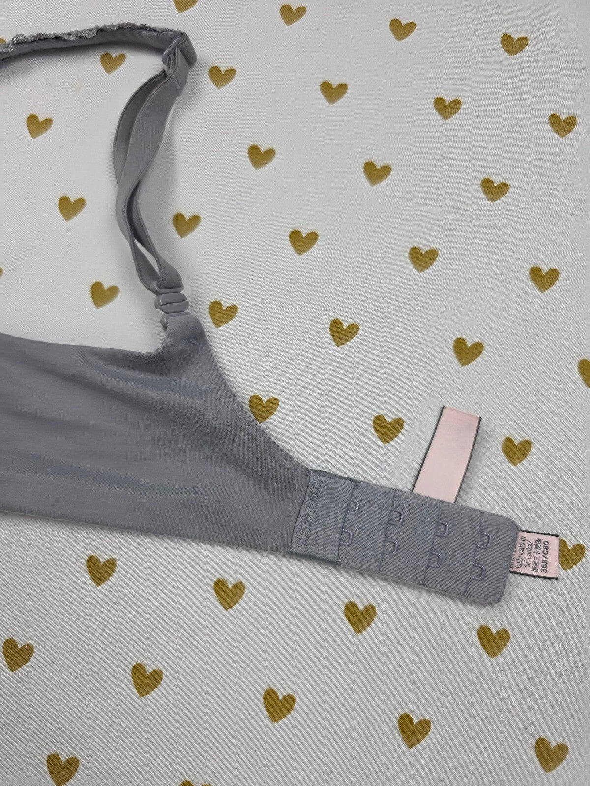 Victoria's Secret Grey Body By Victoria Lined Demi Balconette Bra 36B