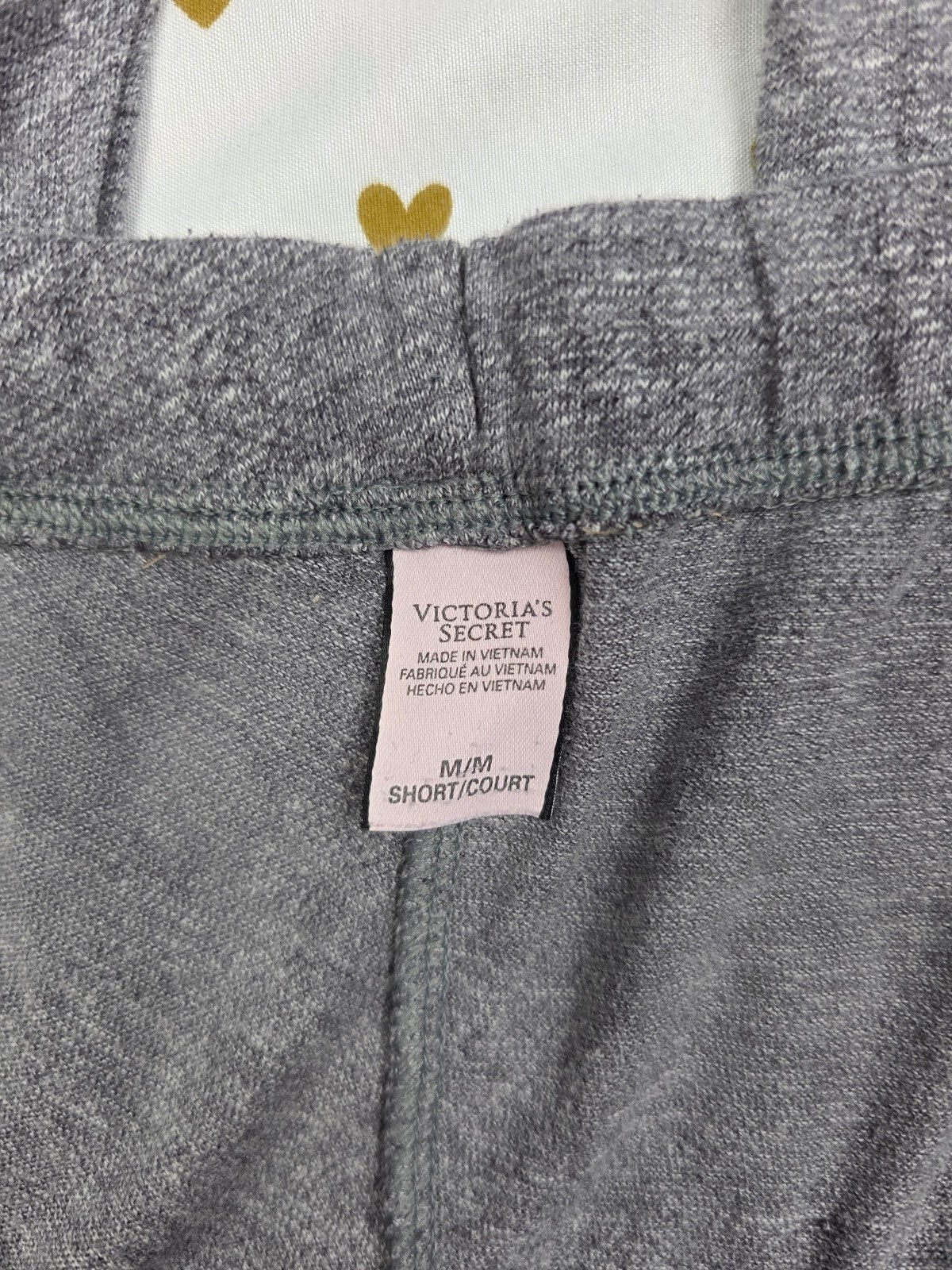 Victorias Secret Grey Medium Short Sleep Pants Pajama Bottoms Cotton