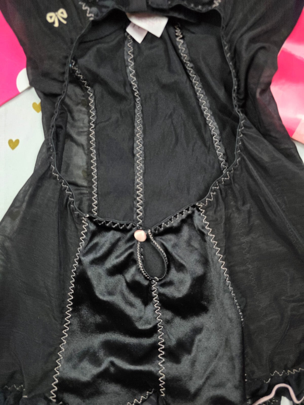 Victorias Secret Vintage Coquette Garter Dress Push Up Lingerie 34B