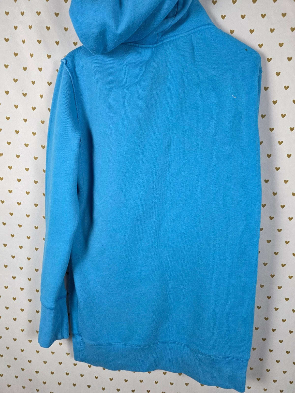 PINK Victoria's Secret Sweater Dress Hoodie Blue Peace Love Pink M Y2K