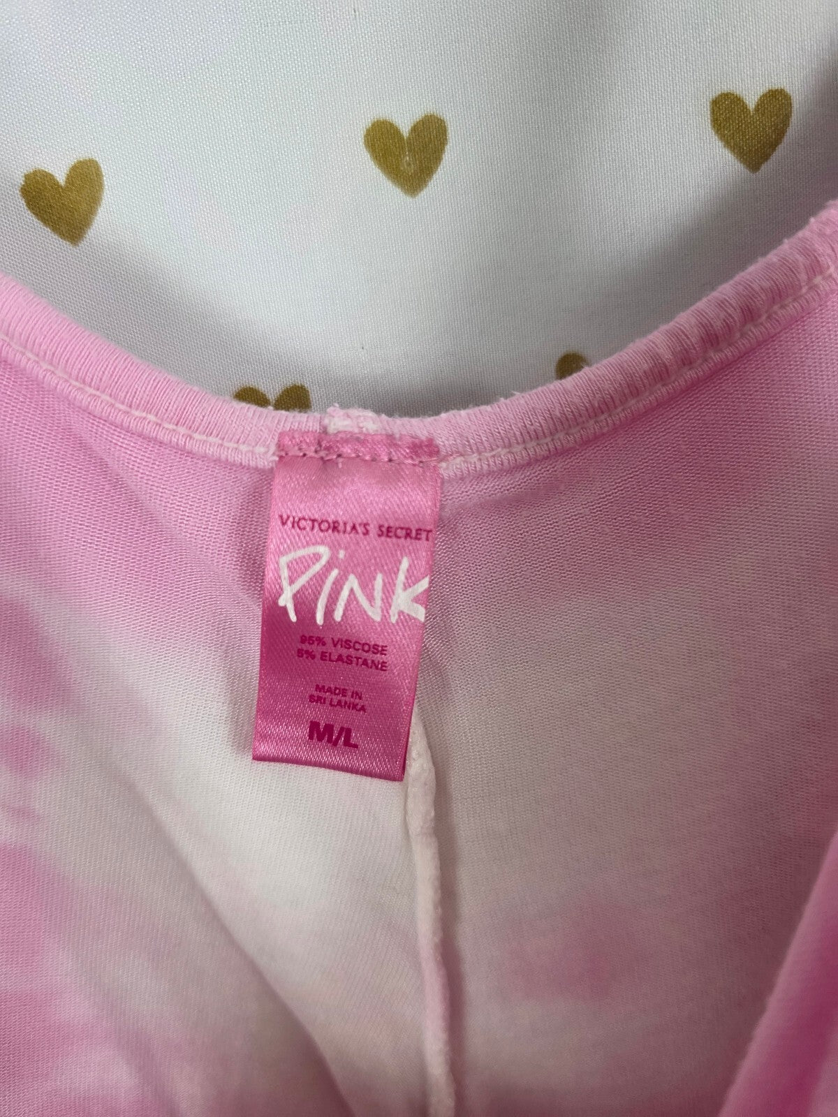 Victorias Secret PINK Vintage Y2k Ruffled Tiered Tye Dye Tank Top Med Large