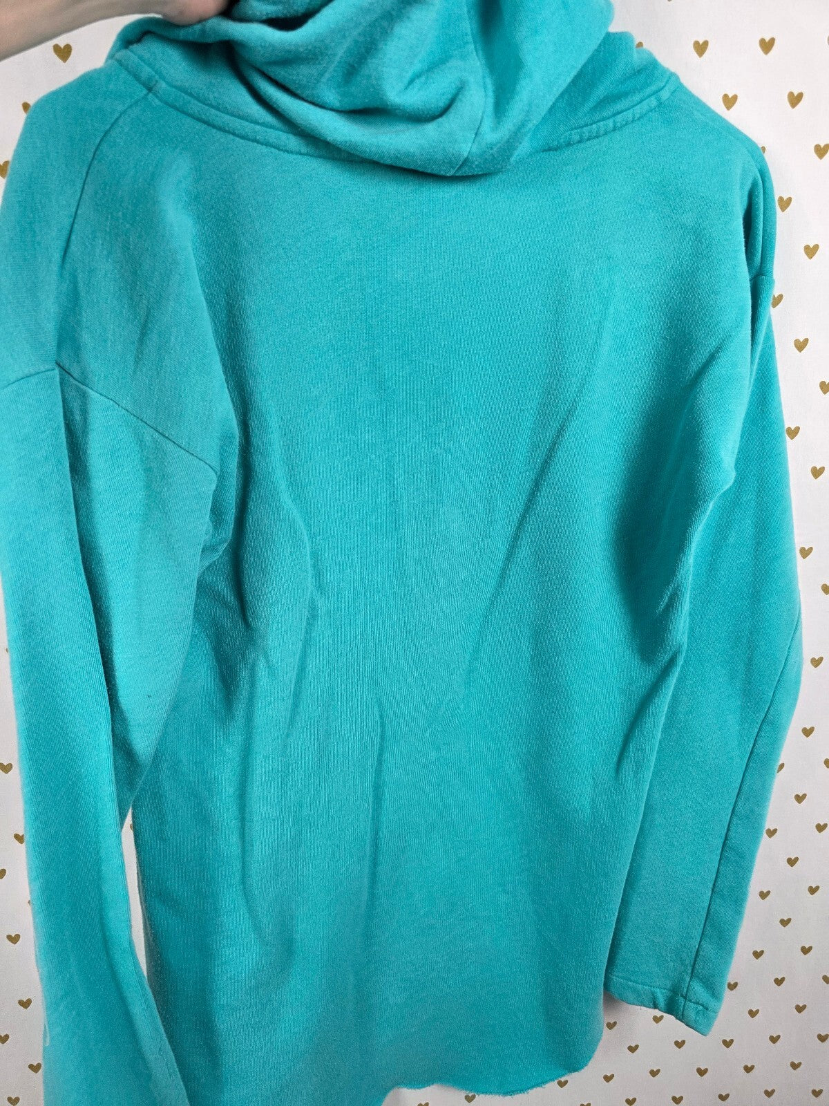Victorias Secret Pink Love Vintage V neck Pullover Hoodie Sweater XS